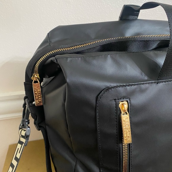 Versace Perfum Convertible Black Medium Backpack Detachable Strap - Picture 4 of 7